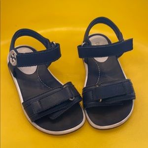 Gucci little girl navy sandals